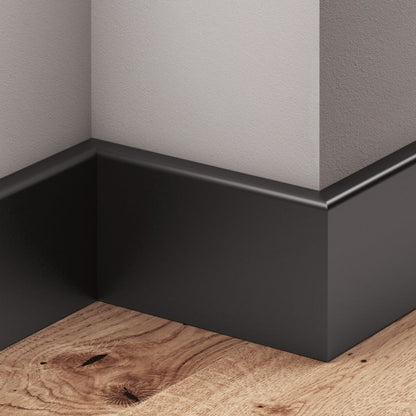 Sokkel 220x6 cm Sort MDF 5059340804682
