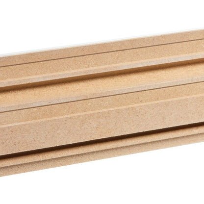 Sokkel 220x6 cm Sort MDF 5059340804682