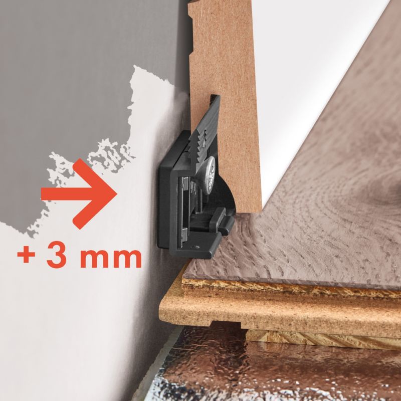 Sokkel MDF 220 cm Hvid Mat