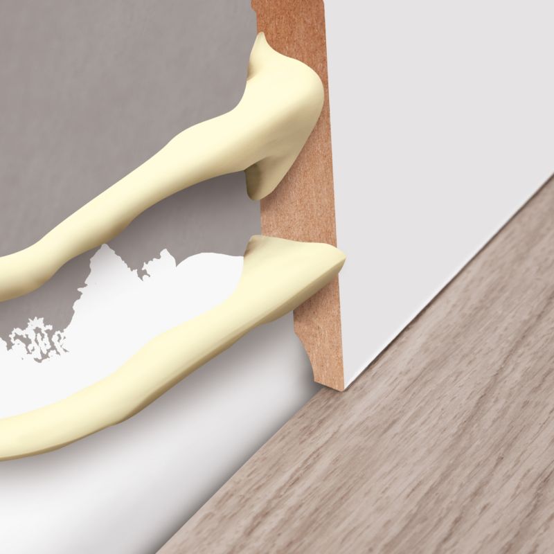 Sokkel MDF 220 cm Hvid Mat