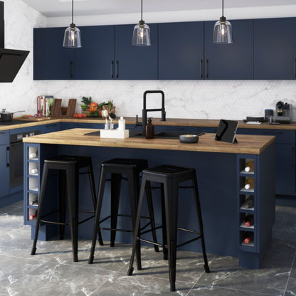 Hjørneliste til skab GoodHome Stevia Innovo 71,5 x 3,4 cm mat blå