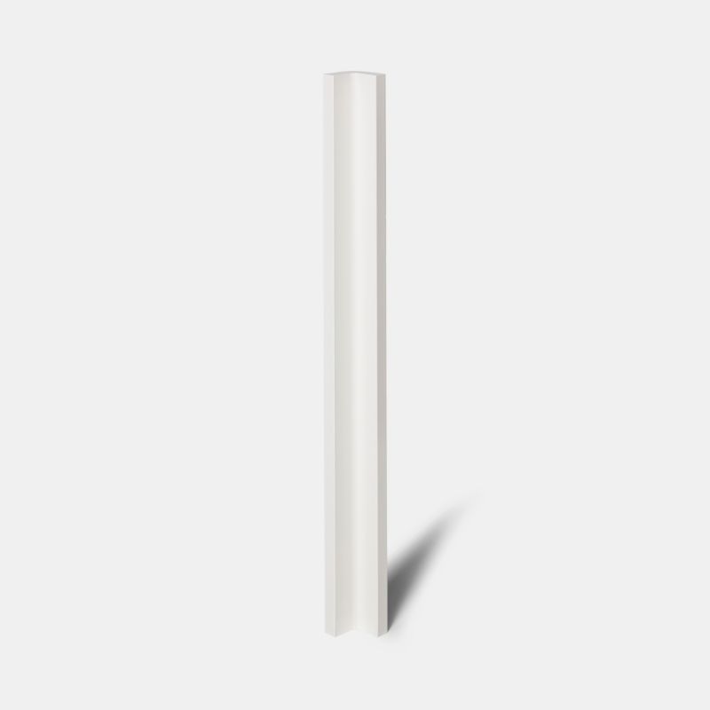 Hjørneliste til høj vægskab GoodHome Alisma 89,5 x 5,9 cm hvid højglans
