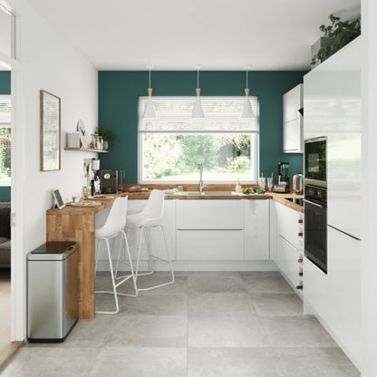 Hjørneliste til høj vægskab GoodHome Alisma 89,5 x 5,9 cm hvid højglans