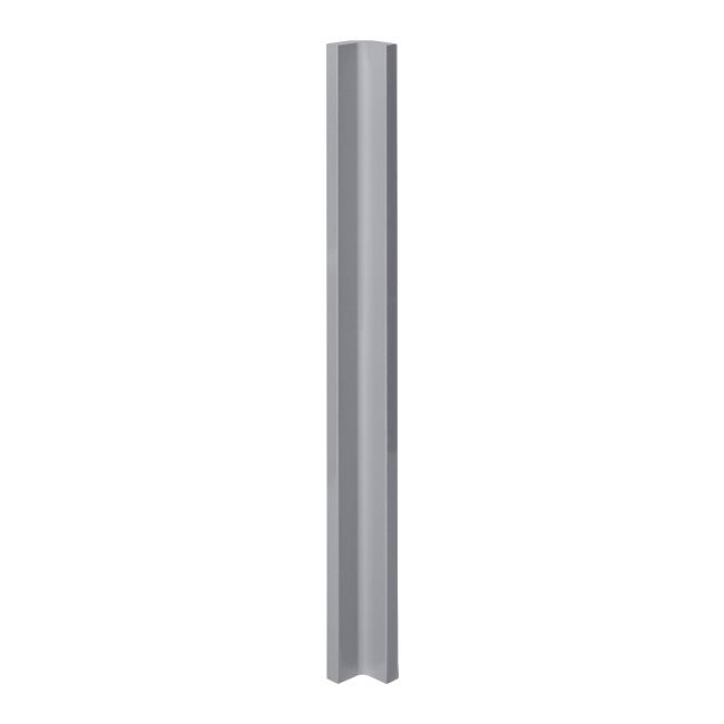 Hjørneliste til højskab GoodHome Alisma 89,5 x 5,9 cm grå blank