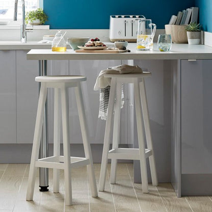 Hjørneliste til højskab GoodHome Alisma 89,5 x 5,9 cm grå blank