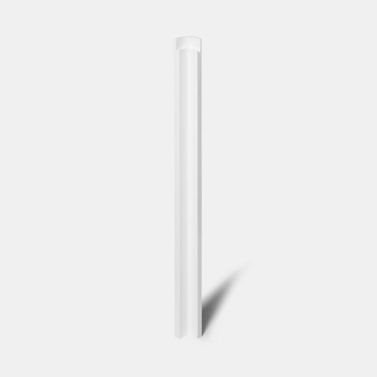 Hjørneliste til højskab GoodHome Garcinia 89,5 x 5,9 cm hvid højglans