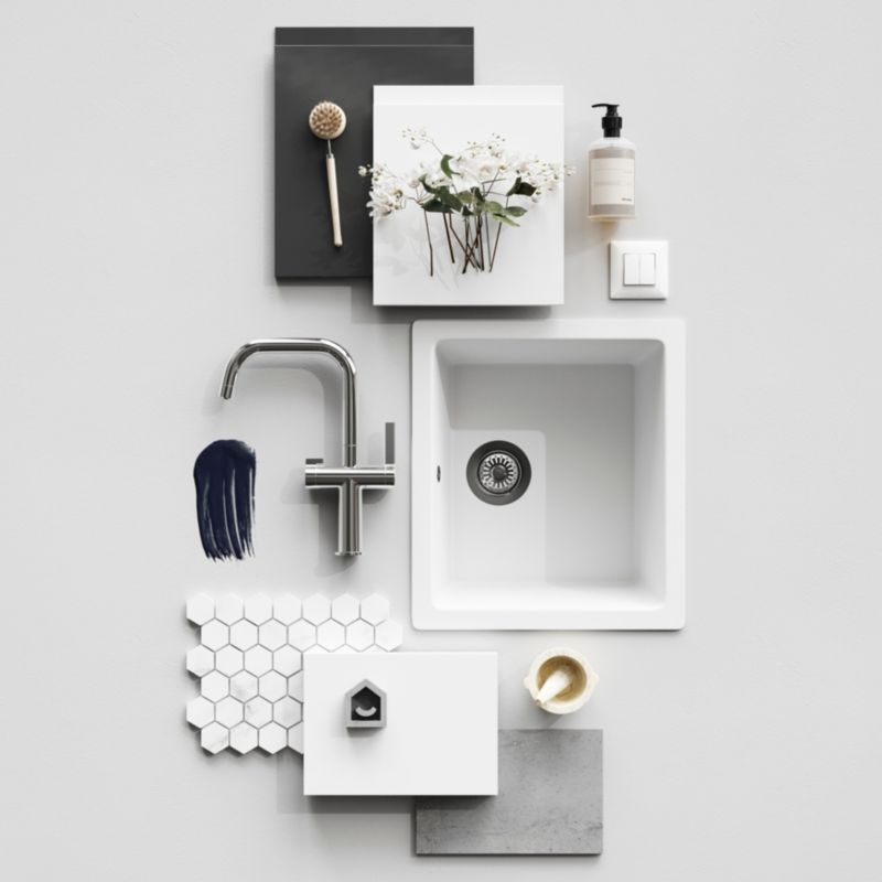 Hjørneliste til højskab GoodHome Garcinia 89,5 x 5,9 cm hvid højglans