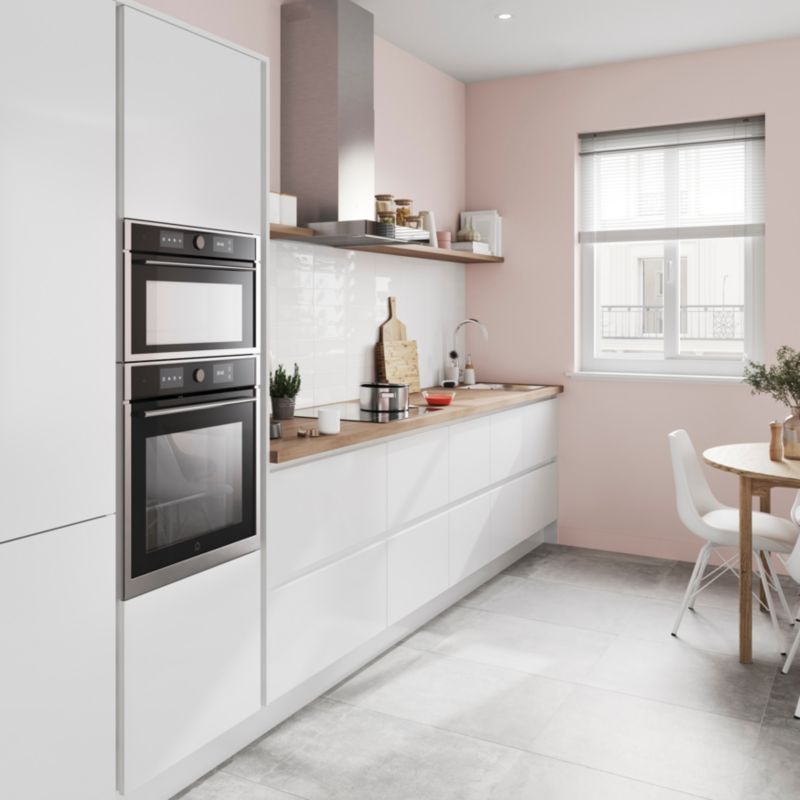 Hjørneliste til højskab GoodHome Stevia Innovo 89,5 x 3,4 cm hvid højglans