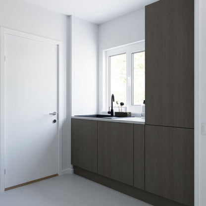 GoodHome Chia hjørneliste 72 x 6 cm grå eg