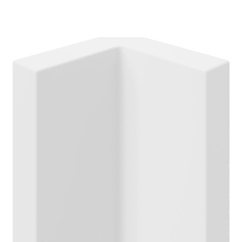 GoodHome Stevia hjørneliste 2,03 x 89,5 cm mat hvid