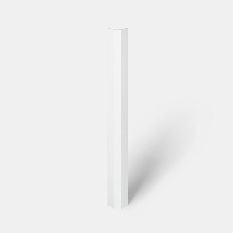 GoodHome Stevia hjørneliste 71,5 x 5,9 cm i hvid højglans
