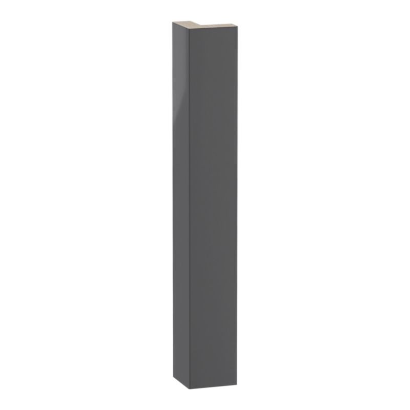 GoodHome Stevia Innovo hjørneliste 34 x 4,8 cm antracit