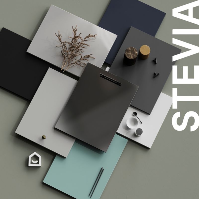 GoodHome Stevia Innovo hjørneliste 34 x 4,8 cm antracit