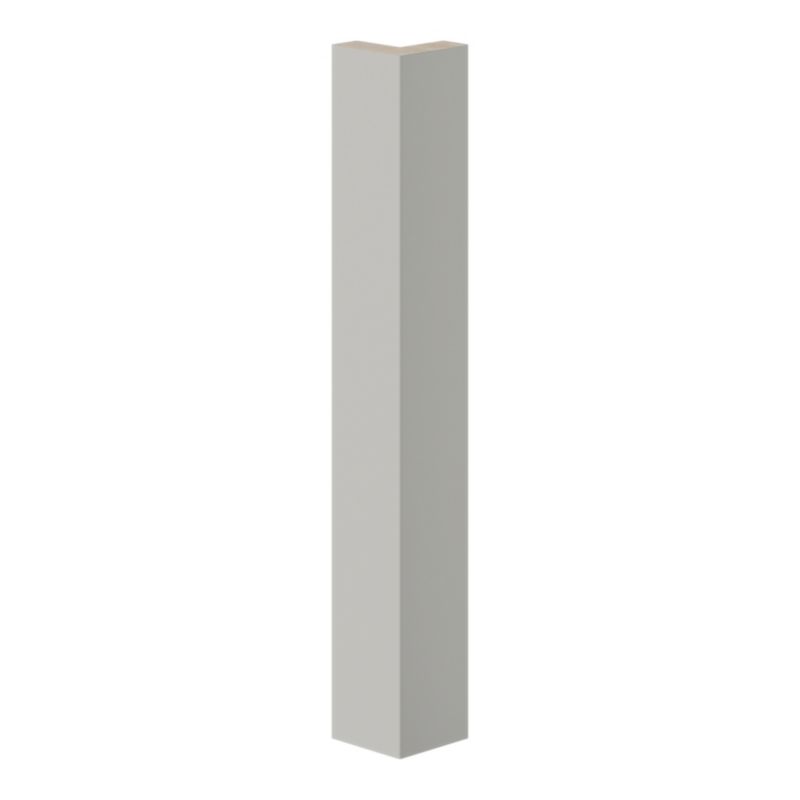 GoodHome Stevia Innovo hjørneliste 34 x 4,8 cm mat grå