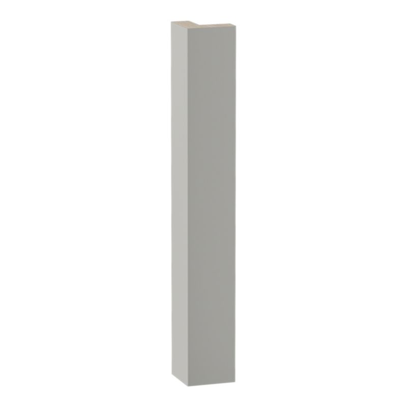 GoodHome Stevia Innovo hjørneliste 34 x 4,8 cm mat grå