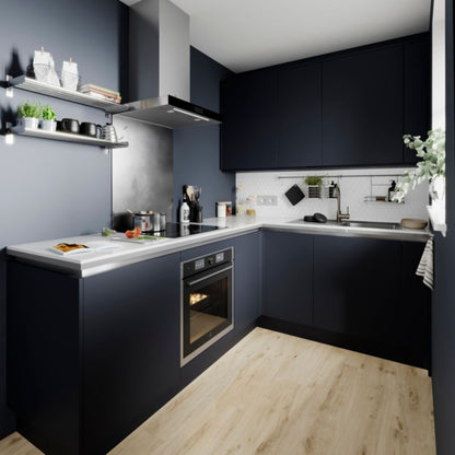 GoodHome Stevia Innovo hjørneliste 71,5 x 3,4 cm blå mat