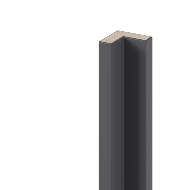 GoodHome Stevia Innovo hjørneliste 71,5 x 4,8 cm mat antracit