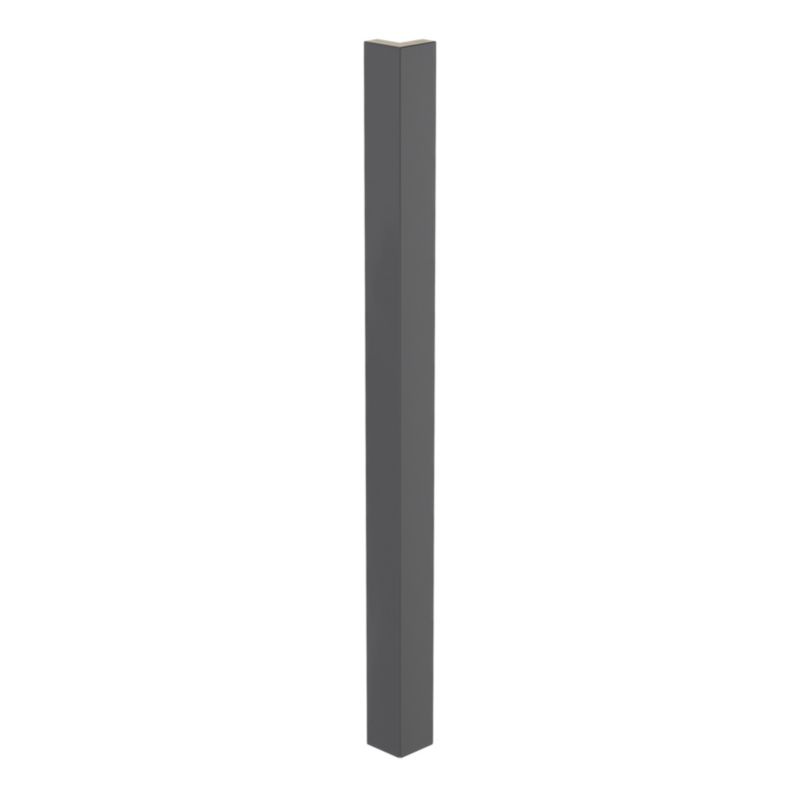 GoodHome Stevia Innovo hjørneliste 71,5 x 5,9 cm i antracit med blank finish