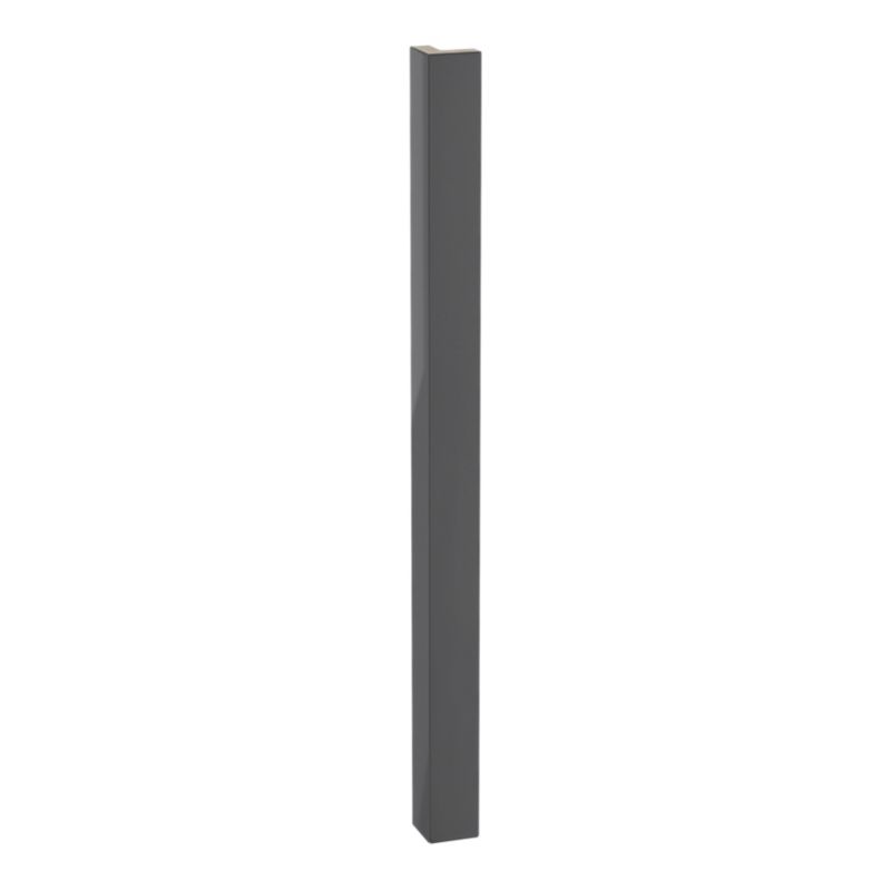 GoodHome Stevia Innovo hjørneliste 71,5 x 5,9 cm i antracit med blank finish