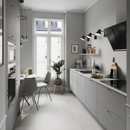 Vinkelhjørneliste til højskab GoodHome Stevia 2 x 89,5 cm mat-grå
