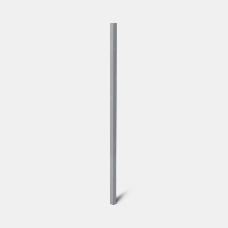 GoodHome Alisma hjørneliste 71,5 cm grå blank