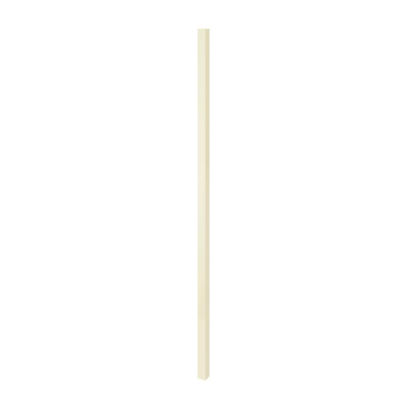 GoodHome Stevia hjørneliste 2 x 71,5 cm i cremet blank finish