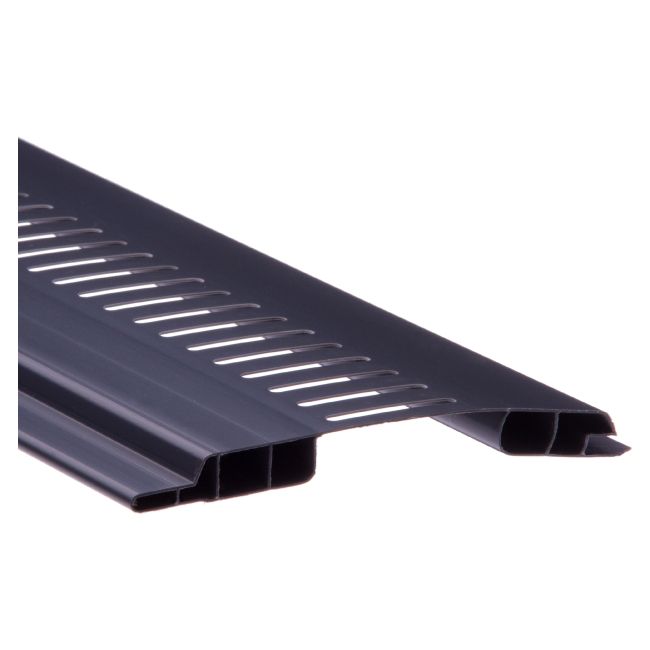 PCV-ventilationsliste Cezar 10 cm grafit 3 m