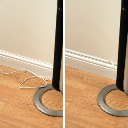 Halvrund kabelkanal D-line 16 x 8 x 1000 mm hvid