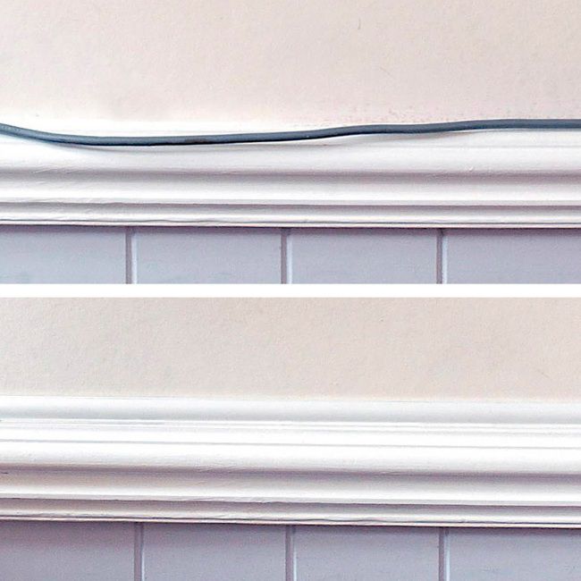 Halvrund kabelkanal D-line 16 x 8 x 1000 mm hvid