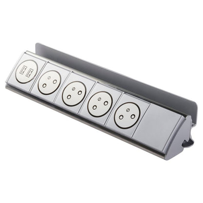 Otio forlængerledning med 4 jordede stik, 16 A og 2 USB-porte