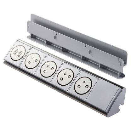 Otio forlængerledning med 4 jordede stik, 16 A og 2 USB-porte