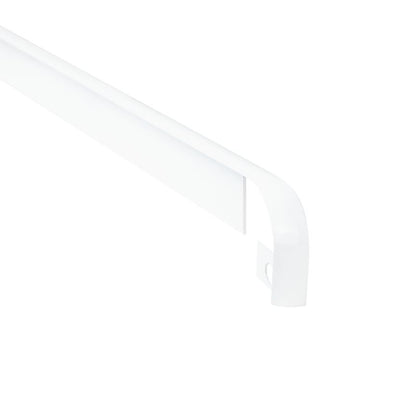 Listwa przyblatowa Cezar Aluminiowa Szczotkowana 28 mm 62 cm Biała