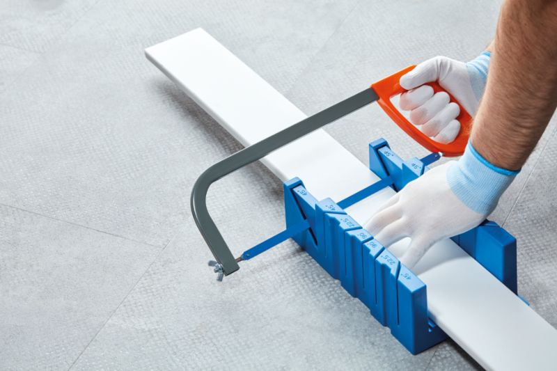 Fodliste Mat Hvid 244x8x1,4 cm