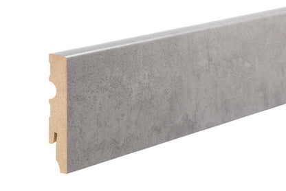 Gulvliste MDF Industrial 220x8x1,3 cm Grå