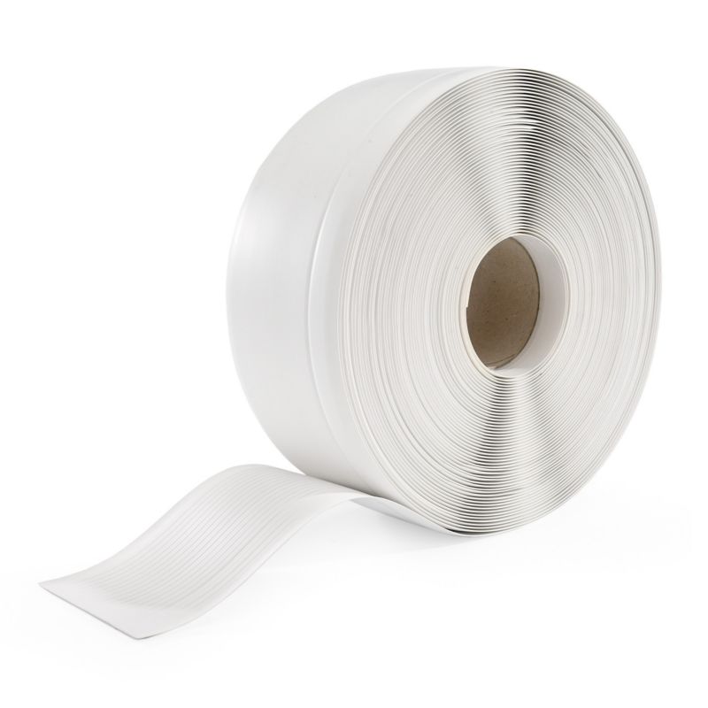 PVC gulvliste 70x20 mm, QUEST, fleksibel, blød sokkelliste, hvid, 5 m