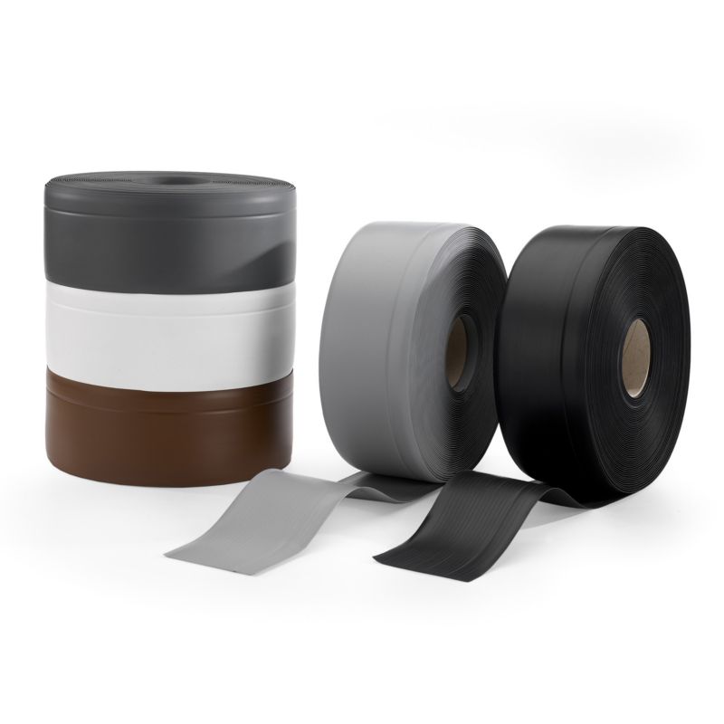 PVC gulvliste 70x20 mm, QUEST, fleksibel, blød sokkelliste, hvid, 5 m