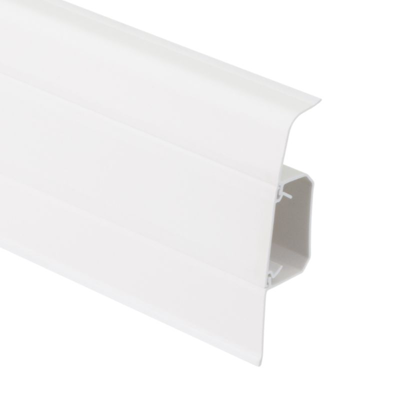 Listwa Przypodłogowa 220 cm Biała PVC 16 Stk. | 5063022780829