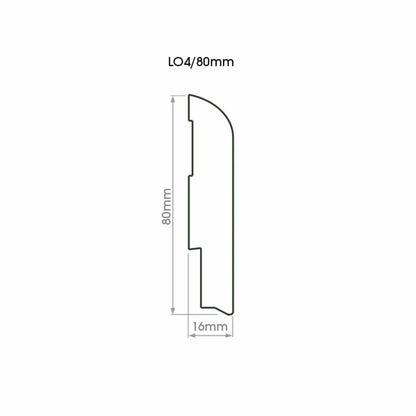 Listwa Przypodłogowa 240 cm Biała 15 mm