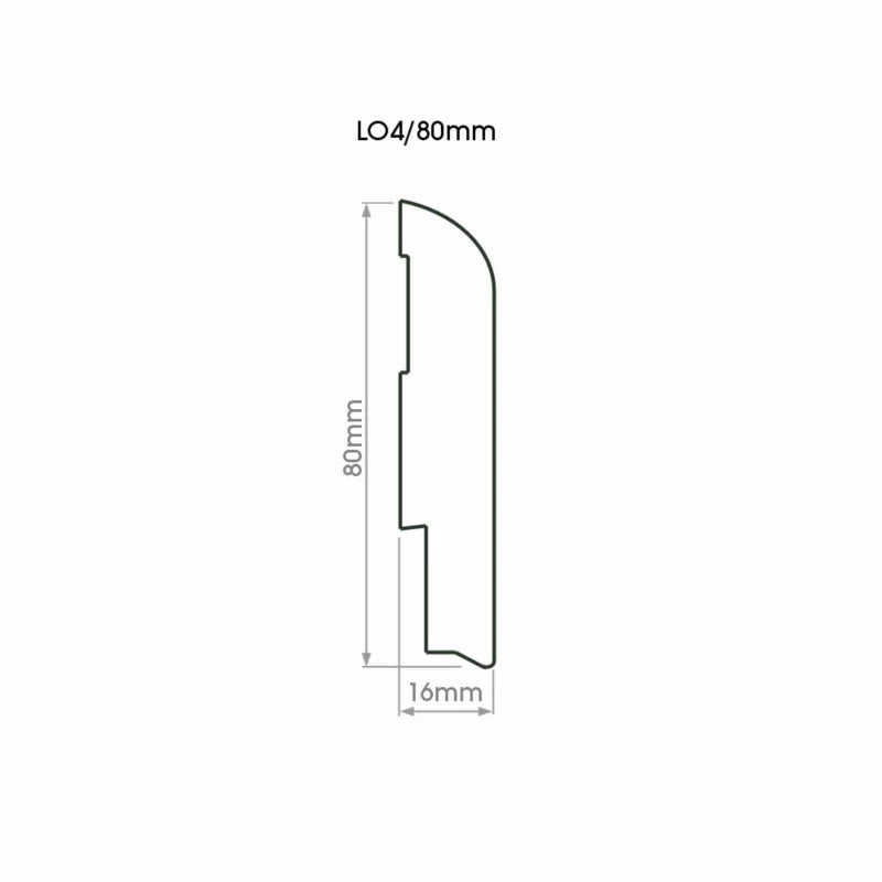 Listwa Przypodłogowa 240 cm Biała 15 mm