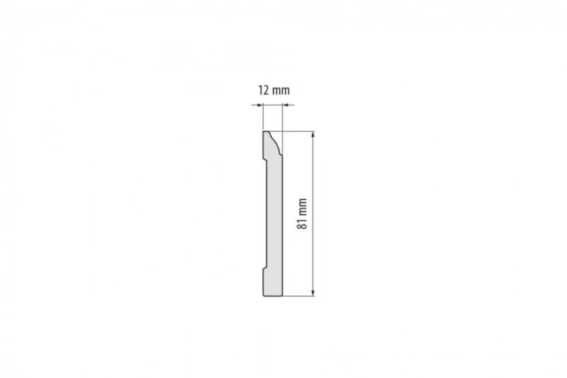 Listwa Przypodłogowa 244 cm Biała RAL9003