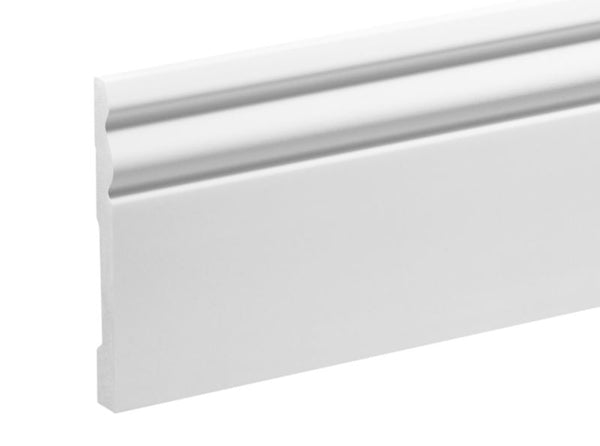 Listwa Przypodłogowa 244x9,4 cm Biała Matowa 1 stk.