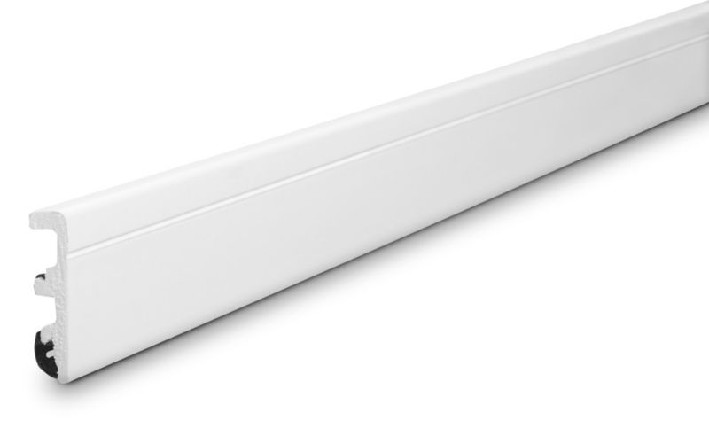 Fodpanel 240 cm Hvid 80 mm