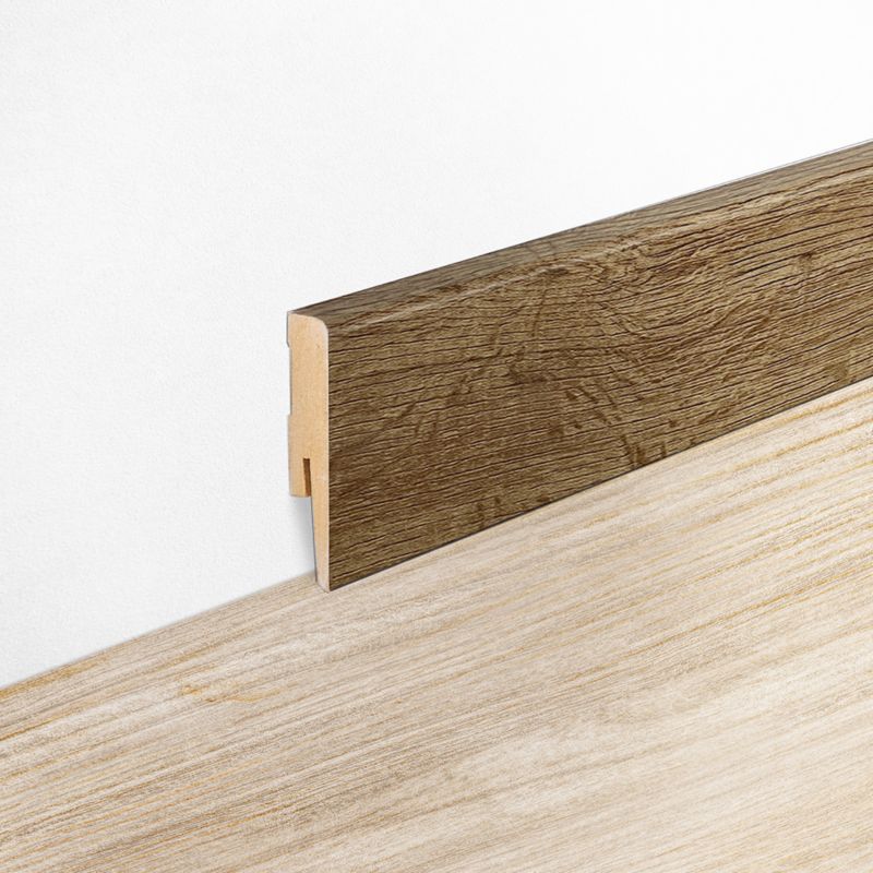 Fodliste Foge L09 80 x 15 x 240 cm MDF Egetræsmønster