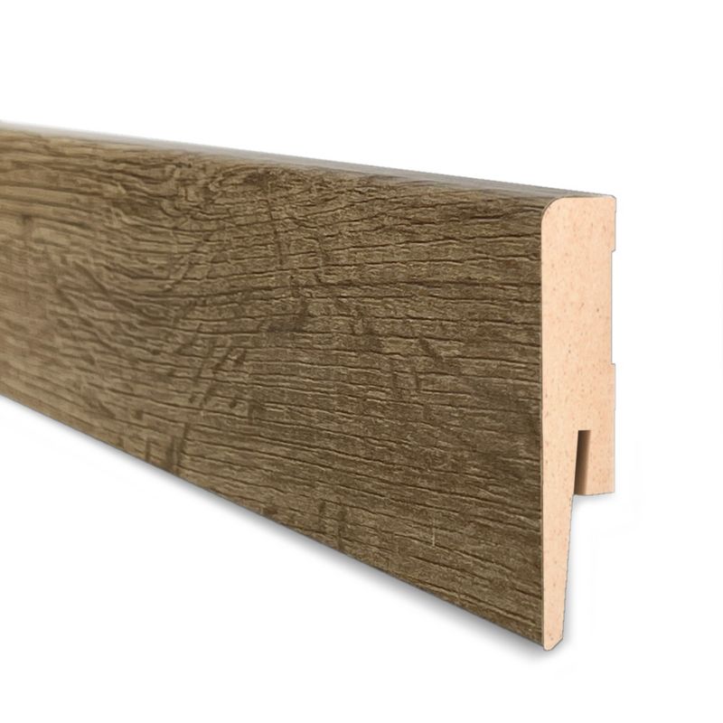 Fodliste Foge L09 80 x 15 x 240 cm MDF Egetræsmønster