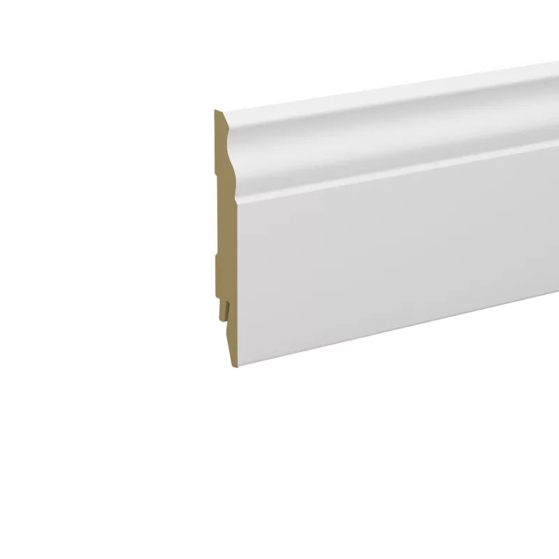 Listwa Przypodłogowa MDF 240 cm Biała Półbłyszcząca