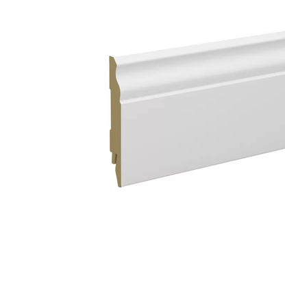 Listwa Przypodłogowa MDF 240 cm Biała Półbłyszcząca