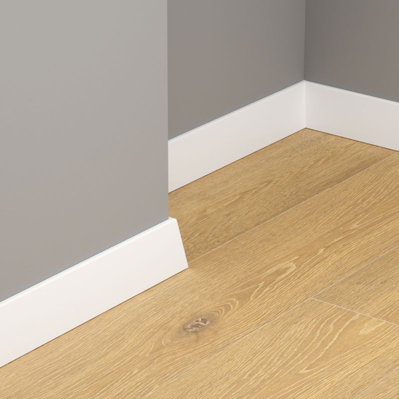 Listwa Przypodłogowa MDF 240 cm Biała 70 mm