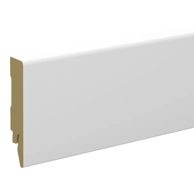 Listwa Przypodłogowa MDF 80 mm Biała 2400 mm