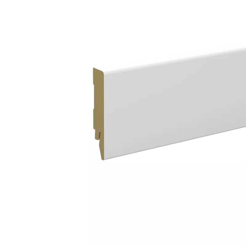 Listwa Przypodłogowa MDF 80 mm Biała 2400 mm
