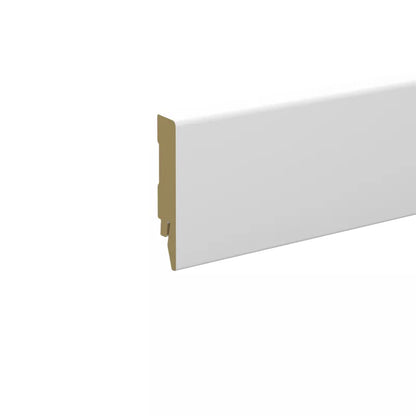 Listwa Przypodłogowa MDF 80 mm Biała 2400 mm